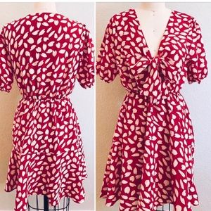 Retro mini dress with bow. (S)